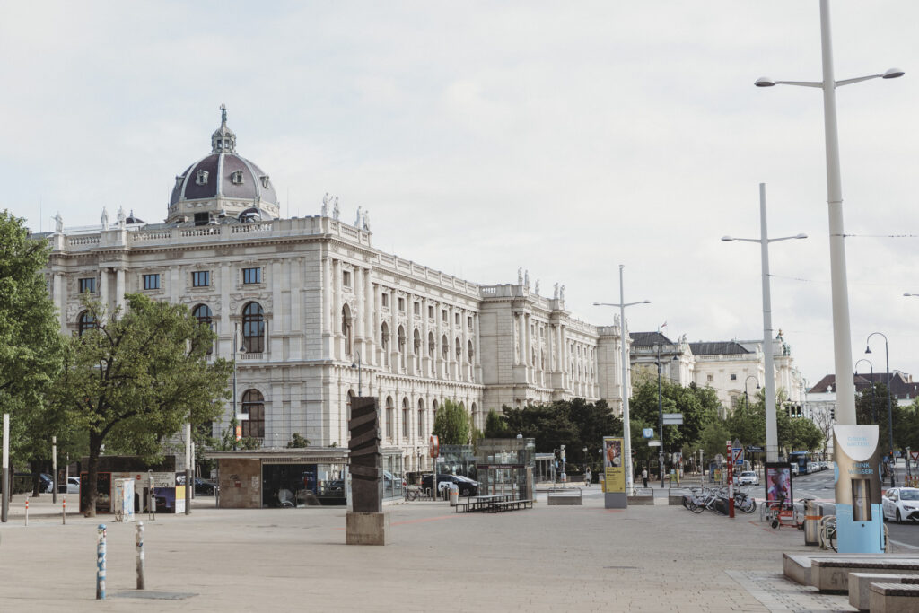 Wien Innenstadt Donauradweg Ankunft