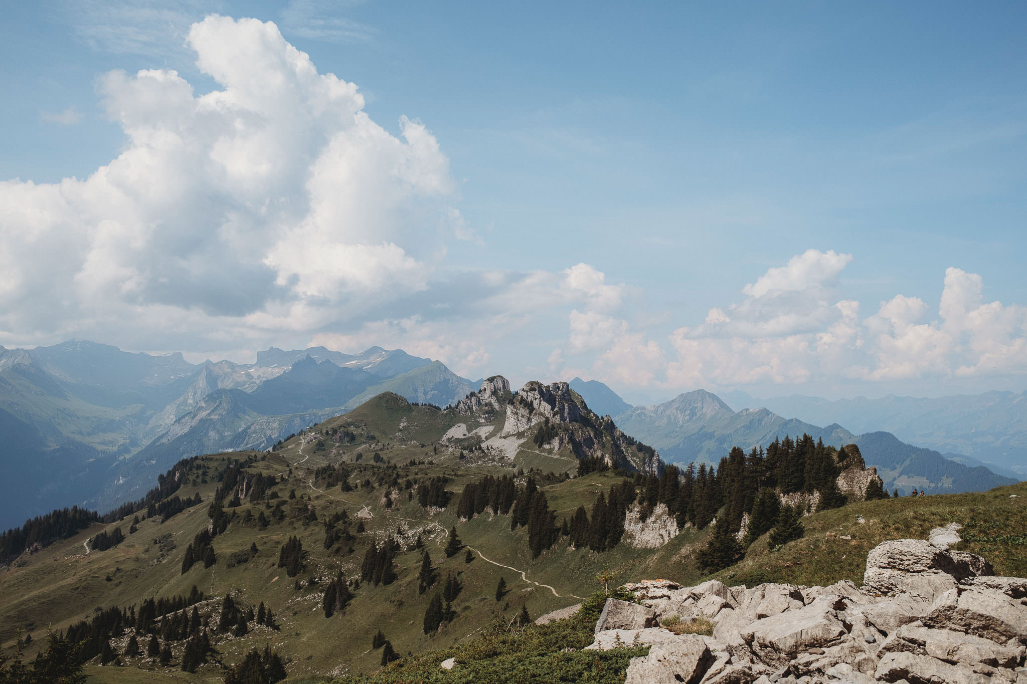 Panoramablick Schweizer Alpen